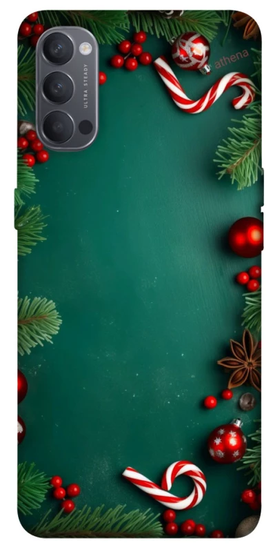 Чехол на Oppo Reno 4 Новогодний v35 фото 1 из 1