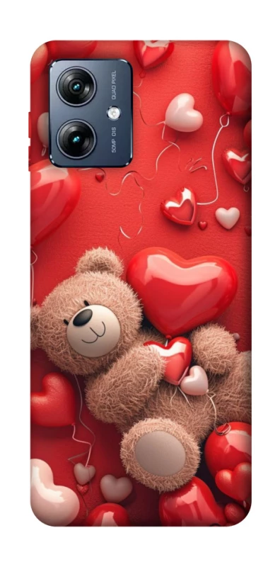 Чехол на Motorola Moto G54 Power bear in hearts фото 1 из 1