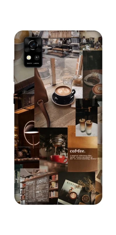 Чехол на ZTE Blade A31 Coffee collage ver.2 фото 1 из 1