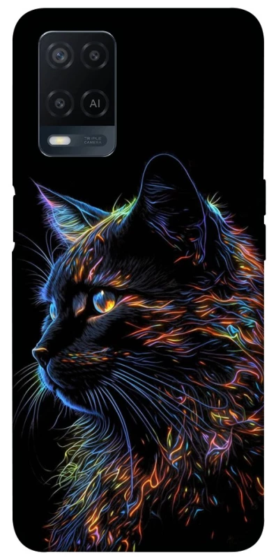Чохол на Oppo A54 4G Чорний кіт фото 1 з 1