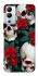 Чохол на Infinix Hot 12i skull and rose фото 1 з 1