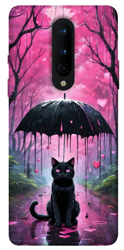 Чехол на OnePlus 8 Black cat фото 1 из 1
