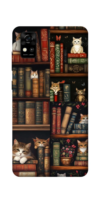 Чехол на ZTE Blade A31 Cats & Books фото 1 из 1