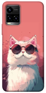 Чохол на Vivo Y21 / Y33s Сat with glasses фото 1 з 1