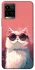 Чехол на Vivo Y21 / Y33s Сat with glasses фото 1 из 1