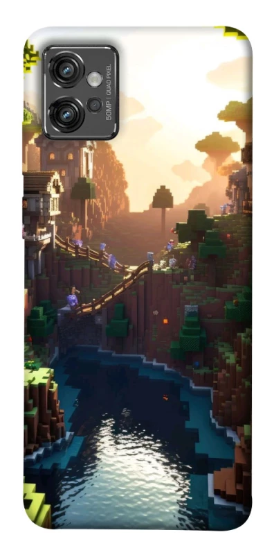 Чохол на Motorola Moto G32 Minecraft sunset фото 1 з 1