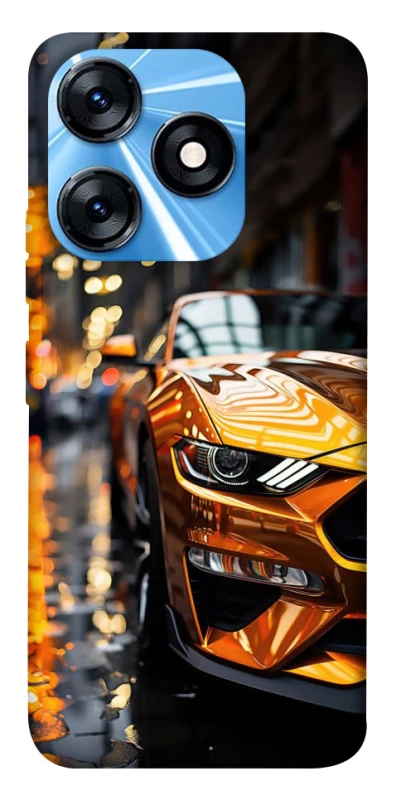 Чохол на TECNO Spark 10 Golden sports car фото 1 з 1