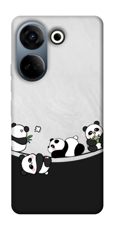Чохол на TECNO Camon 20 Pro (CK7n) Four pandas фото 1 з 1