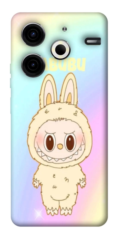 Чохол на TECNO Pova 6 Neo (LI6) Fluffy Rainbow Labubu фото 1 з 1