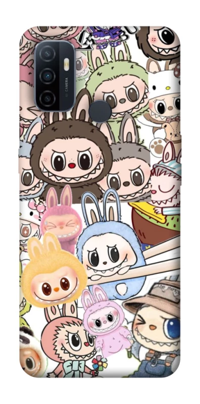 Чохол на Oppo A53 / A32 / A33 All Labubus фото 1 з 1