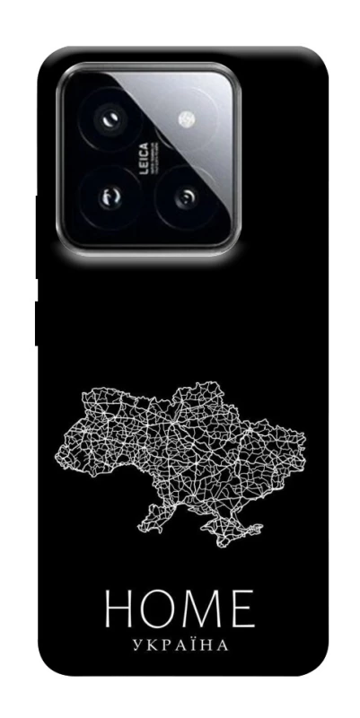 Чехол на Xiaomi 14 Pro Ukraine black map фото 1 из 1