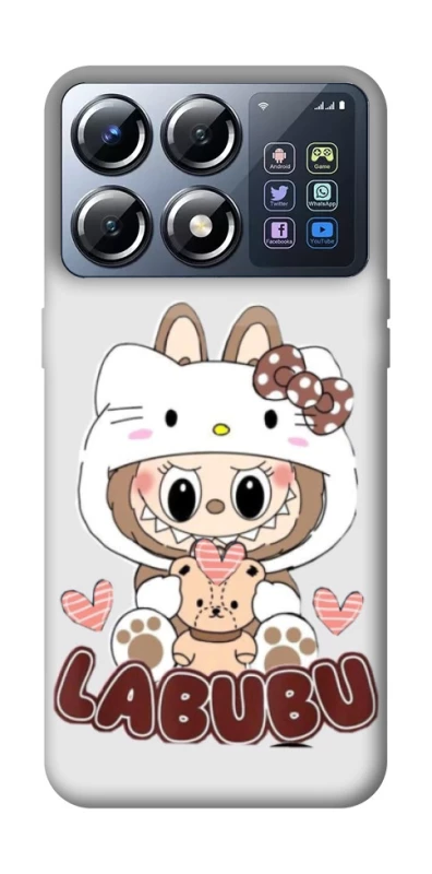 Чохол на Xiaomi POCO X8 Pro Hello Kitty Labubu фото 1 з 1
