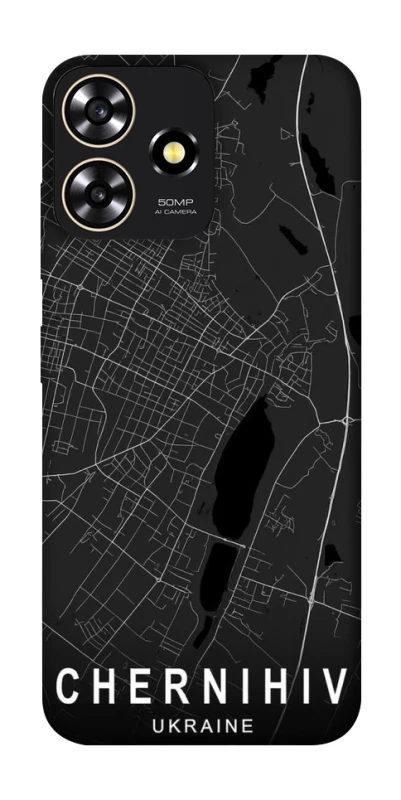 Чехол на ZTE Blade A73 4G Chernihiv map фото 1 из 1