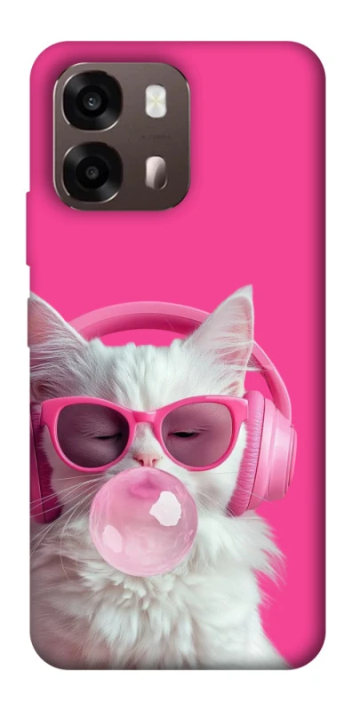 Чехол на Oppo A6 Pink kitty фото 2 из 2
