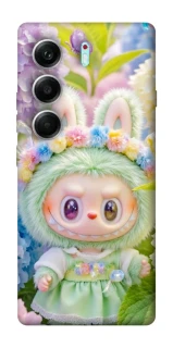 Чехол на Tecno Camon 40 Pro Labubu & Flowers ver.2 фото 1 из 1