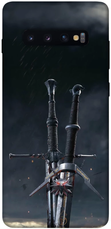 Чехол на Samsung Galaxy S10+ Мечи Ведьмака фото 1 из 1
