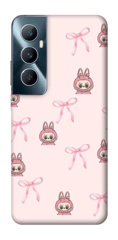 Чехол на Realme C65 4G Pink bows and Labubus фото 1 из 1