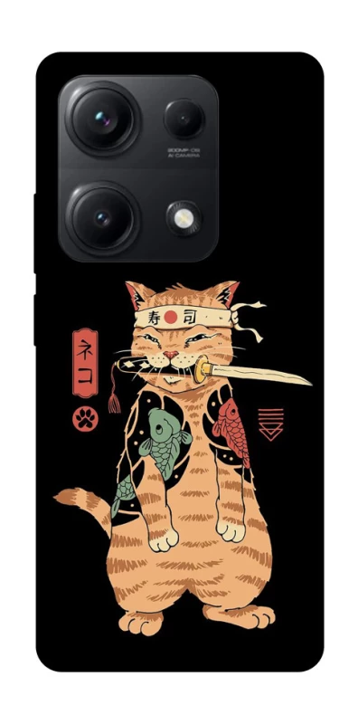 Чохол на Xiaomi Redmi Note 14S Кіт-самурай фото 1 з 1