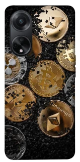 Чехол на Oppo A98 Many coins v2 фото 1 из 1