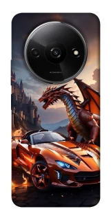 Чохол на Xiaomi Redmi A3 Сar and dragon фото 1 з 1