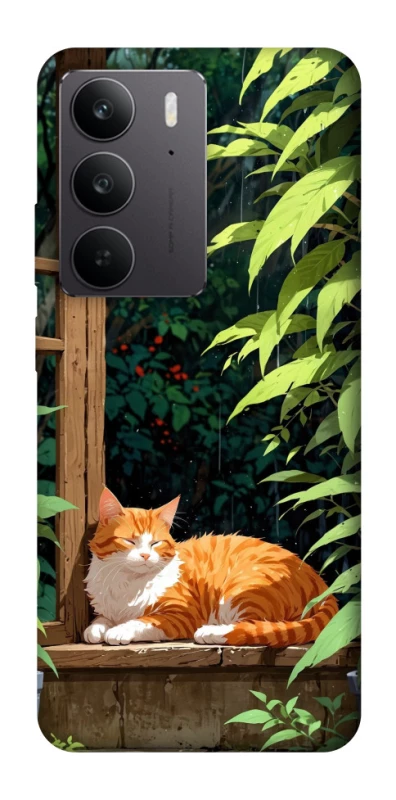 Чехол на Realme C75 red cat фото 1 из 1