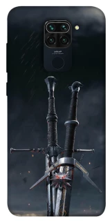 Чехол на Xiaomi Redmi Note 9 / Redmi 10X Мечи Ведьмака фото 1 из 1