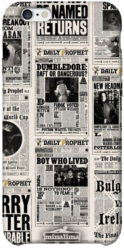 Чохол на Apple iPhone 6/6s plus (5.5") Harry Potter newspaper фото 1 з 1