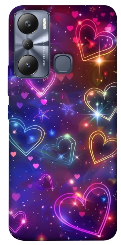 Чохол на Infinix Hot 20i Drawn hearts фото 1 з 1