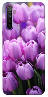 Чехол на Realme 5 Фиолетовые тюльпаны фото 1 из 1