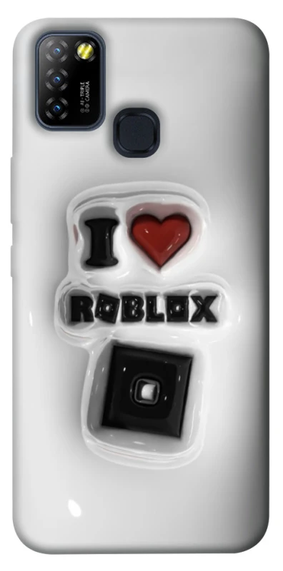 Чохол на Infinix Hot 10 Lite I love Roblox фото 1 з 1