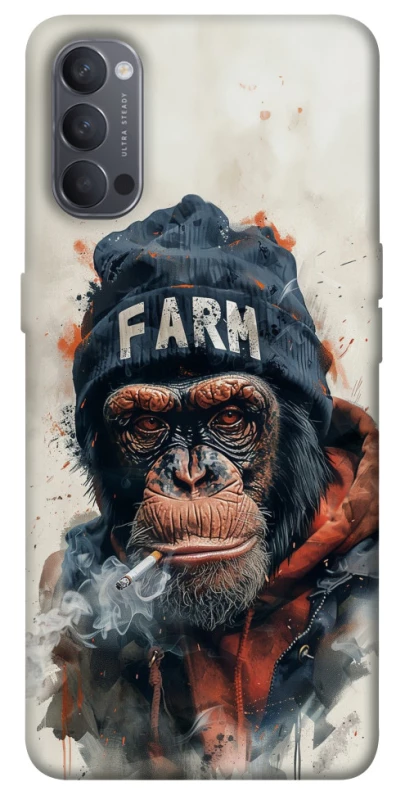 Чехол на Oppo Reno 4 Шимпанзе v3 фото 1 из 1