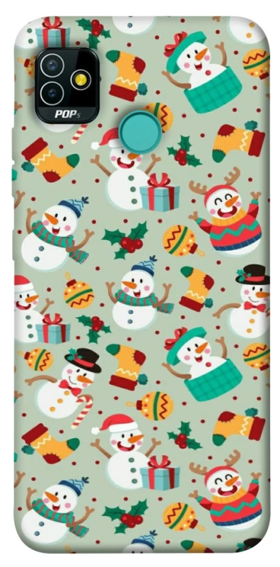 Чехол на TECNO POP 5 Новогодний v2 фото 1 из 1