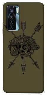 Чехол на TECNO Camon 17 Pro Mil skull фото 1 из 1