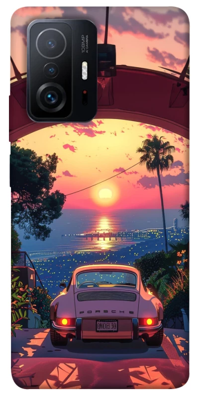 Чехол на Xiaomi 11T / 11T Pro Porsche at sunset фото 1 из 1