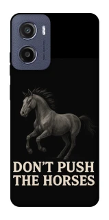 Чехол на Motorola Moto G05 Don't push the horses фото 1 из 1