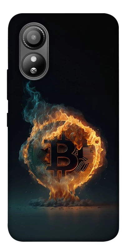 Чехол на ZTE Blade L220 Fire Bitcoin фото 1 из 1