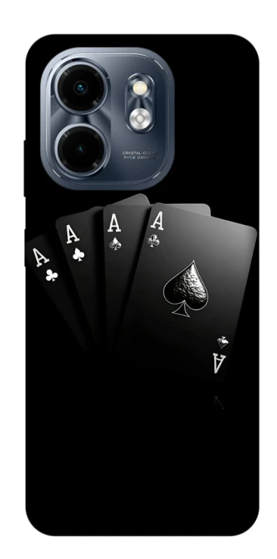 Чехол на Infinix Smart 9 4G / Hot 50i Black Cards фото 1 из 1