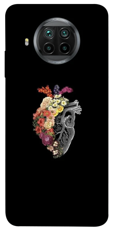 Чохол на Xiaomi Mi 10T Lite / Redmi Note 9 Pro 5G Heart with flowers фото 1 з 1