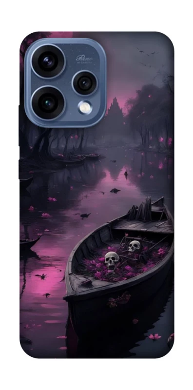 Чехол на Oppo Reno 15 Boat and flamingo фото 1 из 2