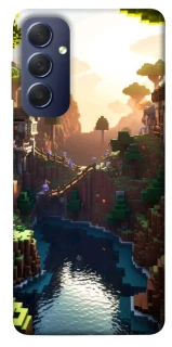 Чехол на Samsung Galaxy M54 5G Minecraft sunset фото 1 из 1