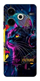 Чохол на TECNO Pova 6 Neo (LI6) Cyber Cat v2 фото 1 з 1