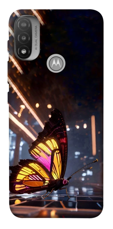 Чохол на Motorola Moto E20 Cyber butterfly фото 1 з 1