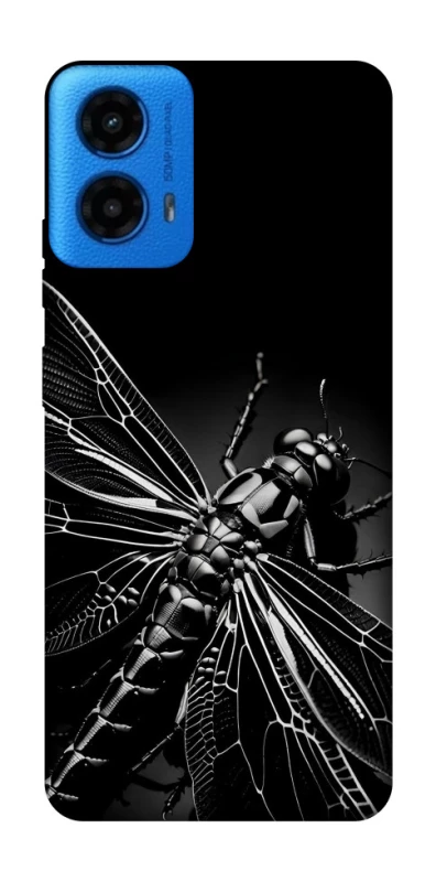 Чохол на Motorola Moto G45 Black dragonfly фото 1 з 1