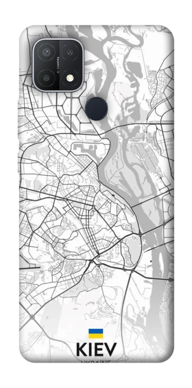 Чехол на Oppo A15s / A15 Kiev white map фото 1 из 1