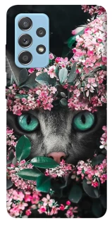 Чехол на Samsung Galaxy A52 4G / A52 5G Кот в цветах фото 1 из 1