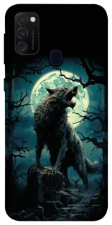 Чохол на Samsung Galaxy M21 Вовк під місяцем фото 1 з 1