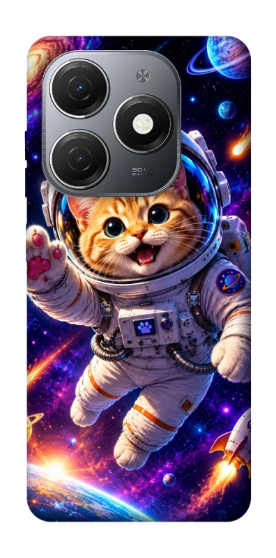 Чехол на TECNO Spark 20 Space Cat фото 1 из 1