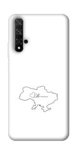 Чохол на Huawei Honor 20 / Nova 5T Ukraine map фото 1 з 1