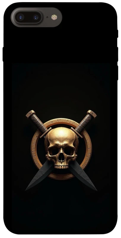 Чохол на Apple iPhone 7 plus / 8 plus Golden Skull фото 1 з 1
