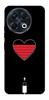 Чехол на TECNO Spark 30 Pro (KL7) Charge your heart фото 1 Чехол на TECNO Spark 30 Pro (KL7) Charge your heart фото 1 из 1